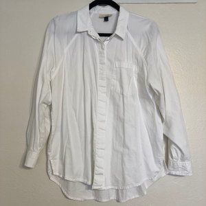 White button up blouse